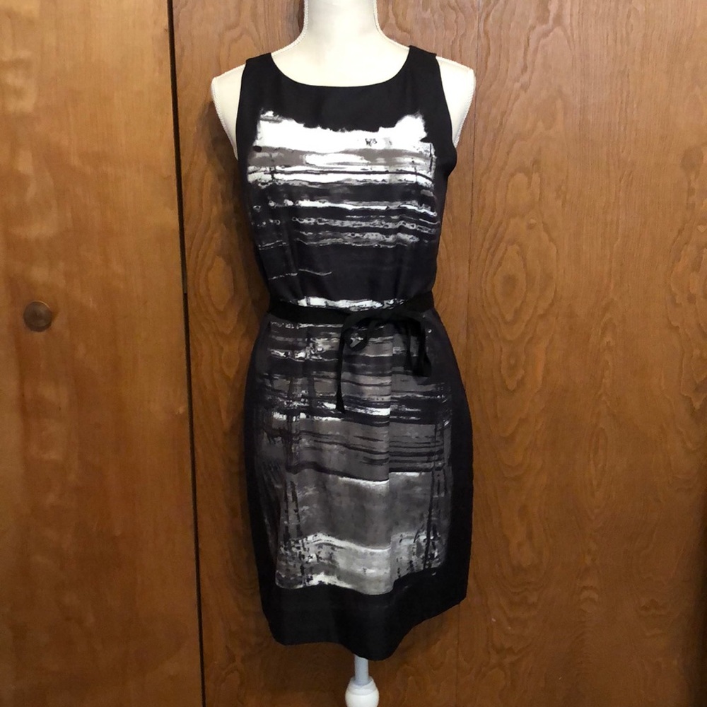The Limited black sleeveless dress w/ tie waist 4